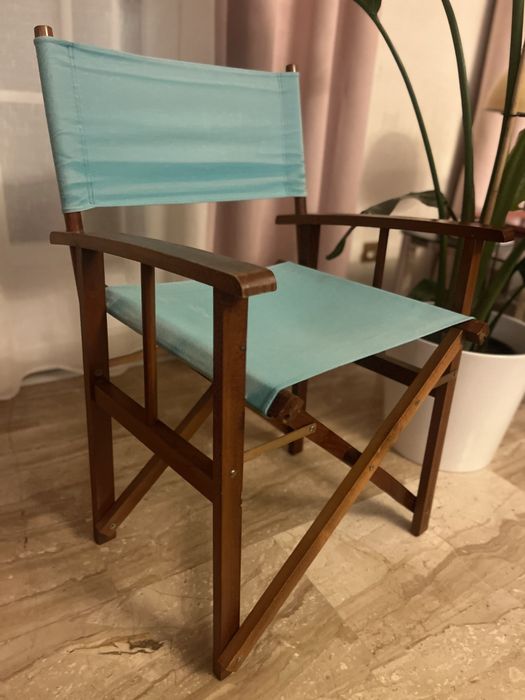 Krzeslo skladane w stylu safari