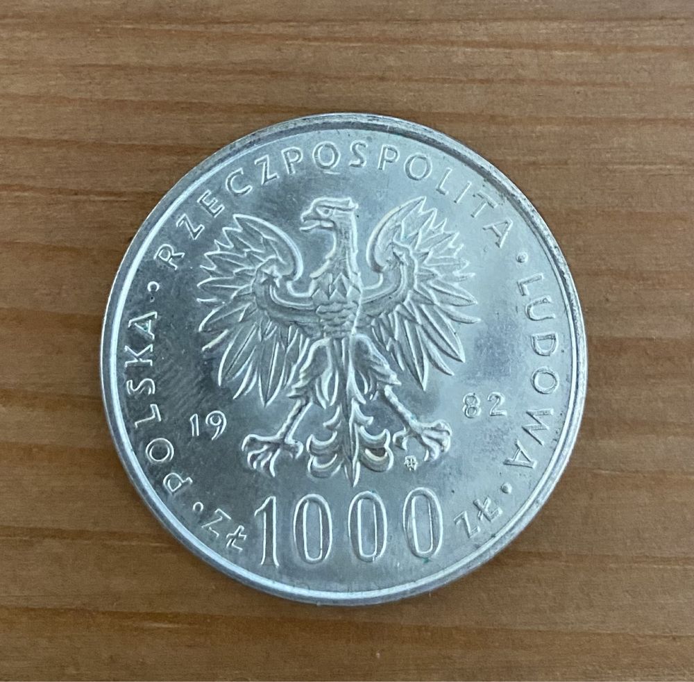 Moneta 1000 zł - Jan Paweł II, 1982