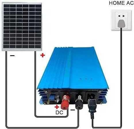 Fotowoltaika balkonowa inwerter solarny sieciowy przetwornica 500WMPPT
