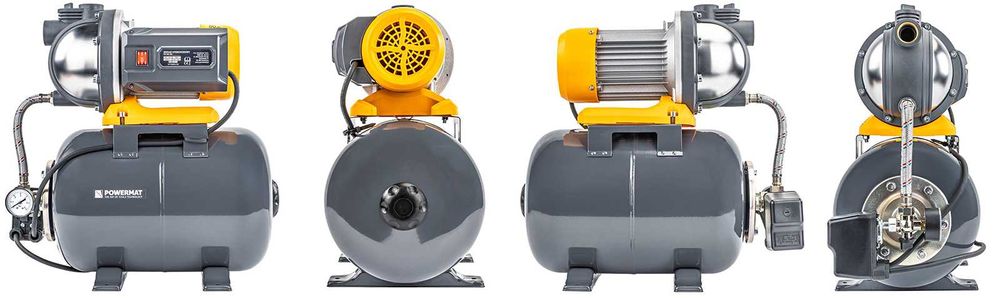 POWERMAT Pompa Hydroforowa Hydrofor Zbiornik 24l 900w 6500l/h PM1354