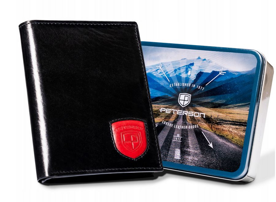 duży portfel męski bez zapięcia - peterson