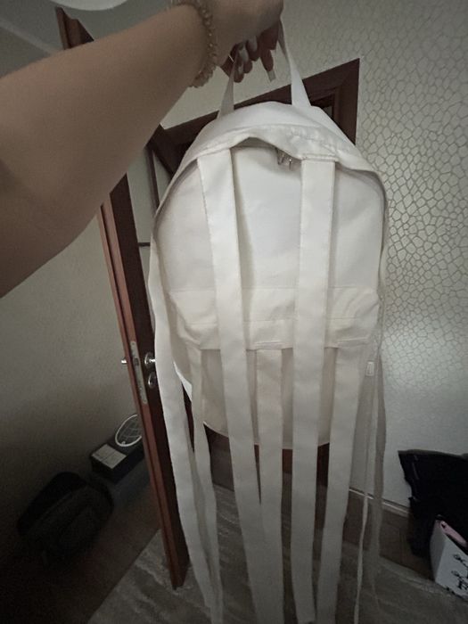 рюкзак с лентами белый