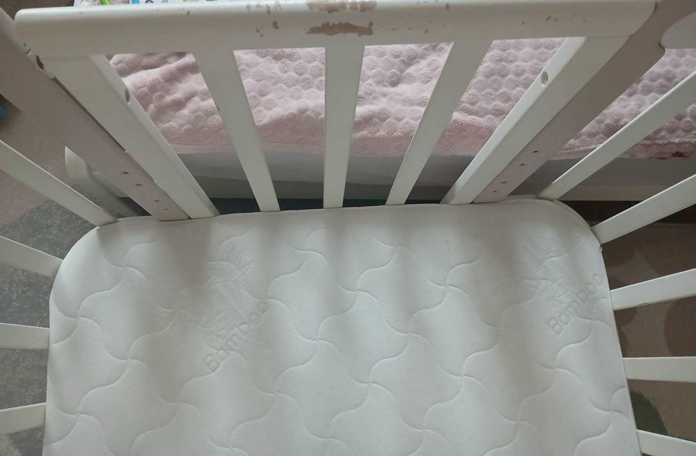 Ліжко люлька трансформер для новонародженого матрац