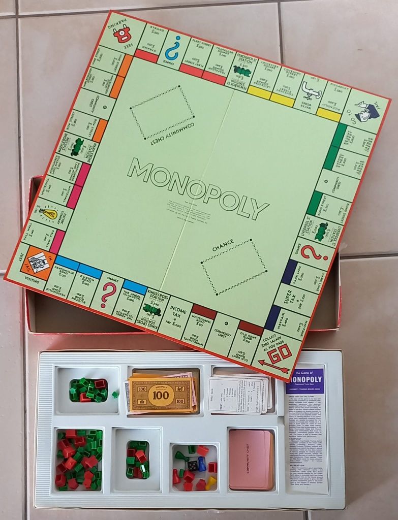 Jogo Monopoly modelo Inglês anos 80