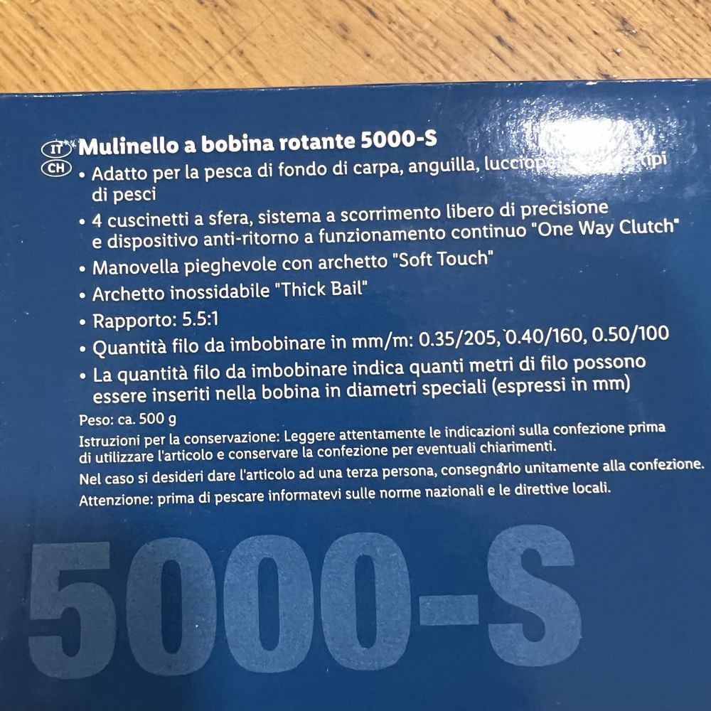Carreto pesca 5000-S Crivit - NOVO