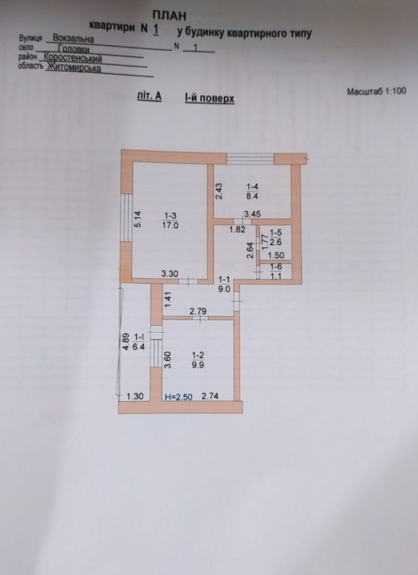 Продаж квартири  залізнична станція Головки