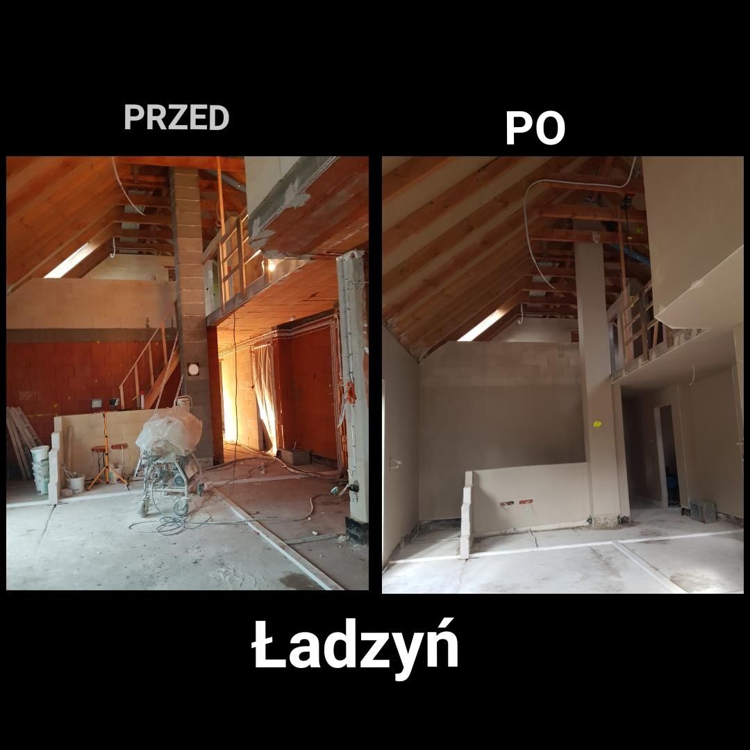 Tynki gipsowe maszynowe agregatem. Terminy 2025r.
