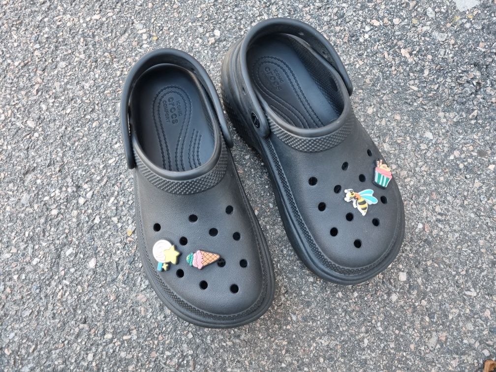 Crocs platform stomp Clog клоги сабо  кроксы w7 оригинал на 37-38р