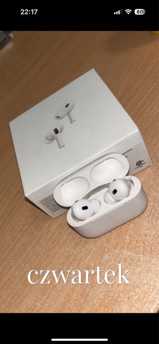 (Do negocjacji) Słuchawki bezprzewodowe AirPods Pro 2 generacja