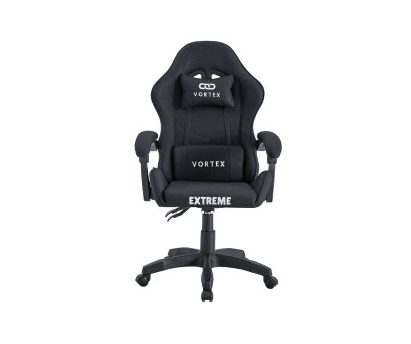 Fotel Gamingowy z tkaniny EXTREME Vortex kolor cały czarny