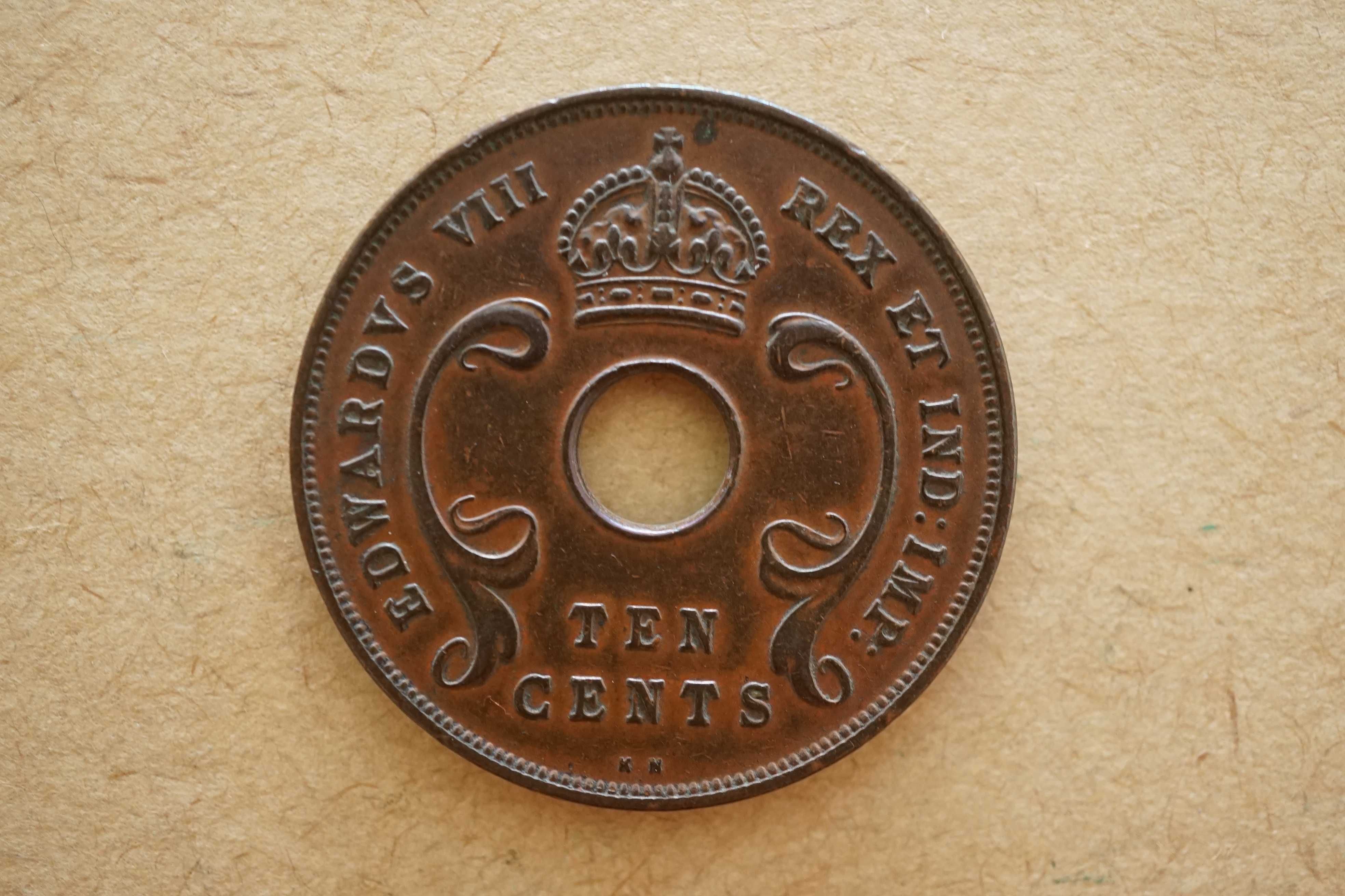 Lote 4 Moedas de 10 centavos 1936 e 37, 5 centavos 1942 e 46