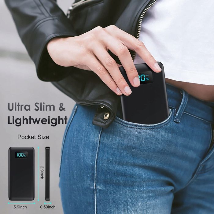 Powerbank HX90X8 13800 USB Typu C Latarka Wyświetlacz Led