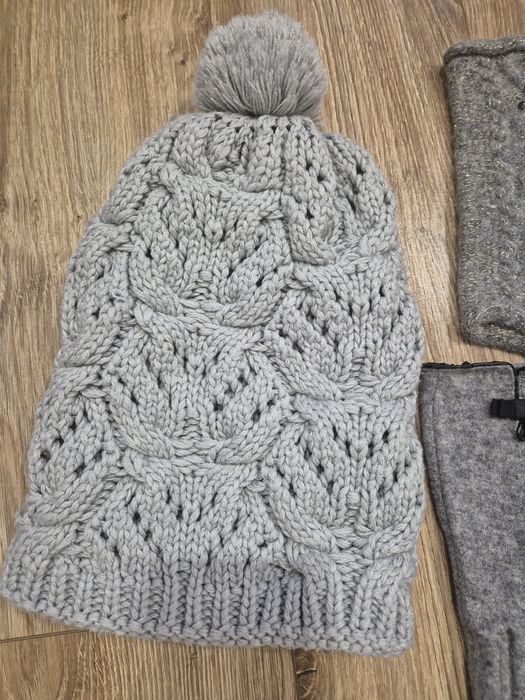 Mohito, Promod, House zestaw zimowy czapka, opaska, rękawiczki bez pal