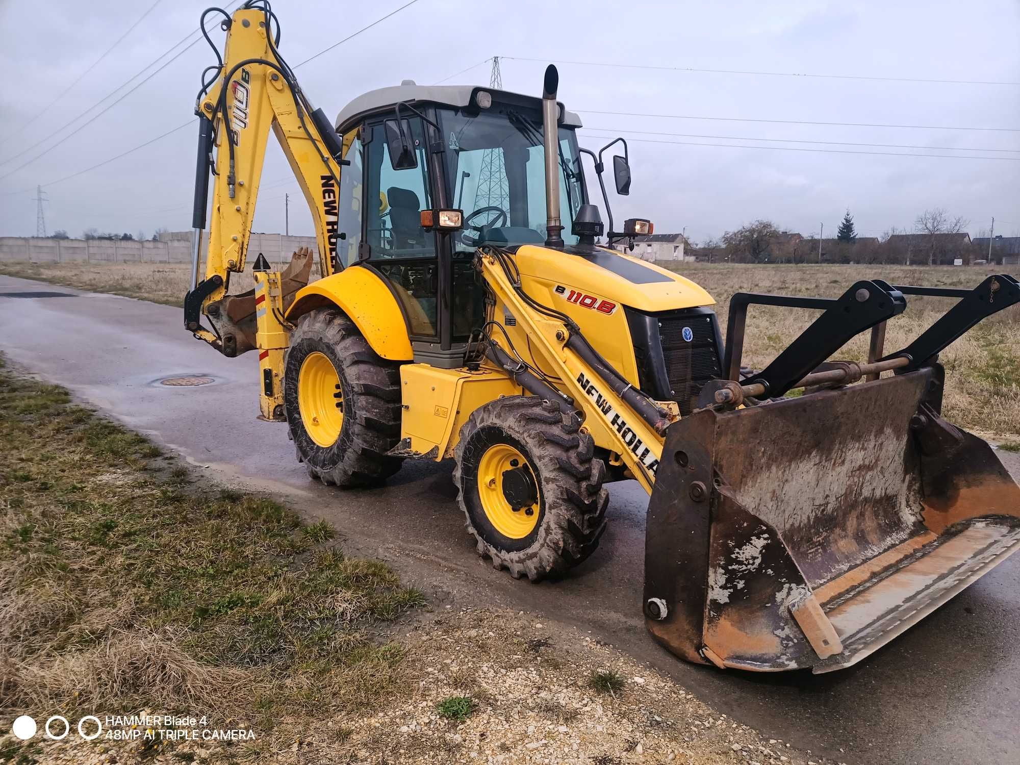 New Holland B110b Nowe Opony 7800mh