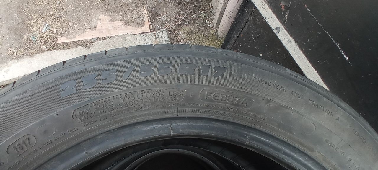 Комплект лето MICHELIN 235.55 R17