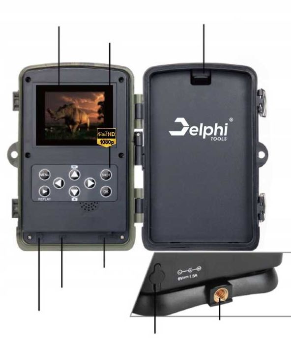 Fotopułapka Kamera Leśna HC-800A Full HD 24MP IR 940nm 25m IP65 OKAZJA