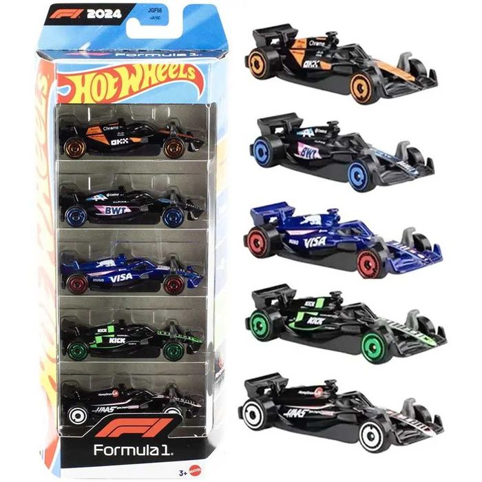 Hot Wheels Formula One Хот Вілс Формула 1 Набір із 5-ти машинок