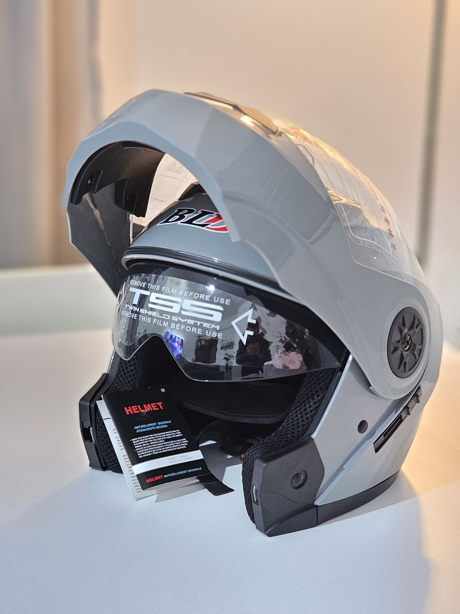 Capacete Modular HELMETS com Óculos Sol