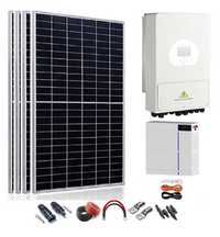 Kit Solar 5000W 9 Paineis, Inversor Batería de Litio 10KWH