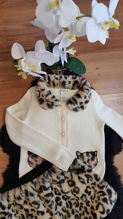 Cudny zestaw:) sweterek ze spódniczka RACHEL ZOE 128