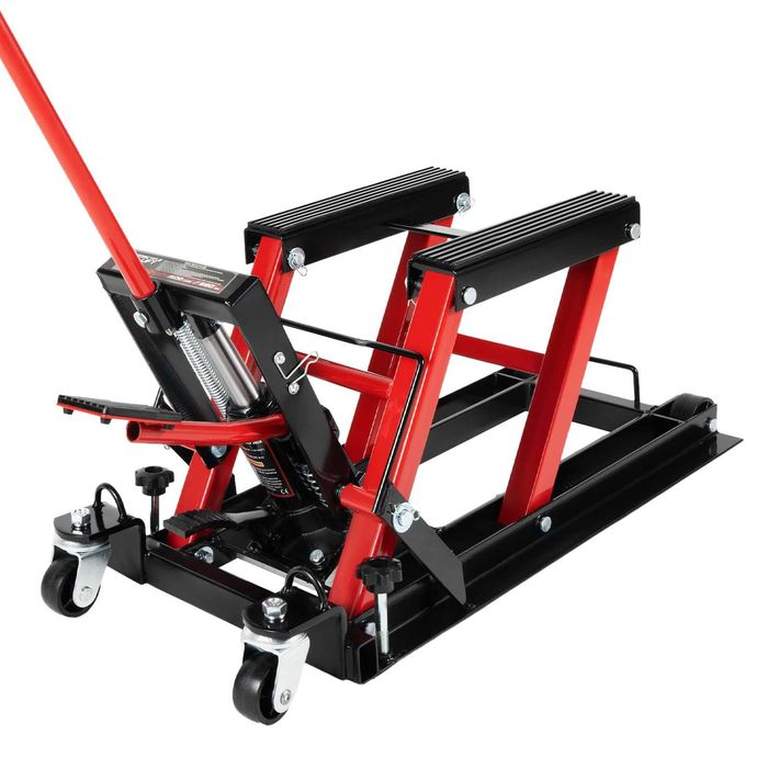 Hydrauliczny Podnośnik Lewarek Motocyklowy 680KG z Blokadą