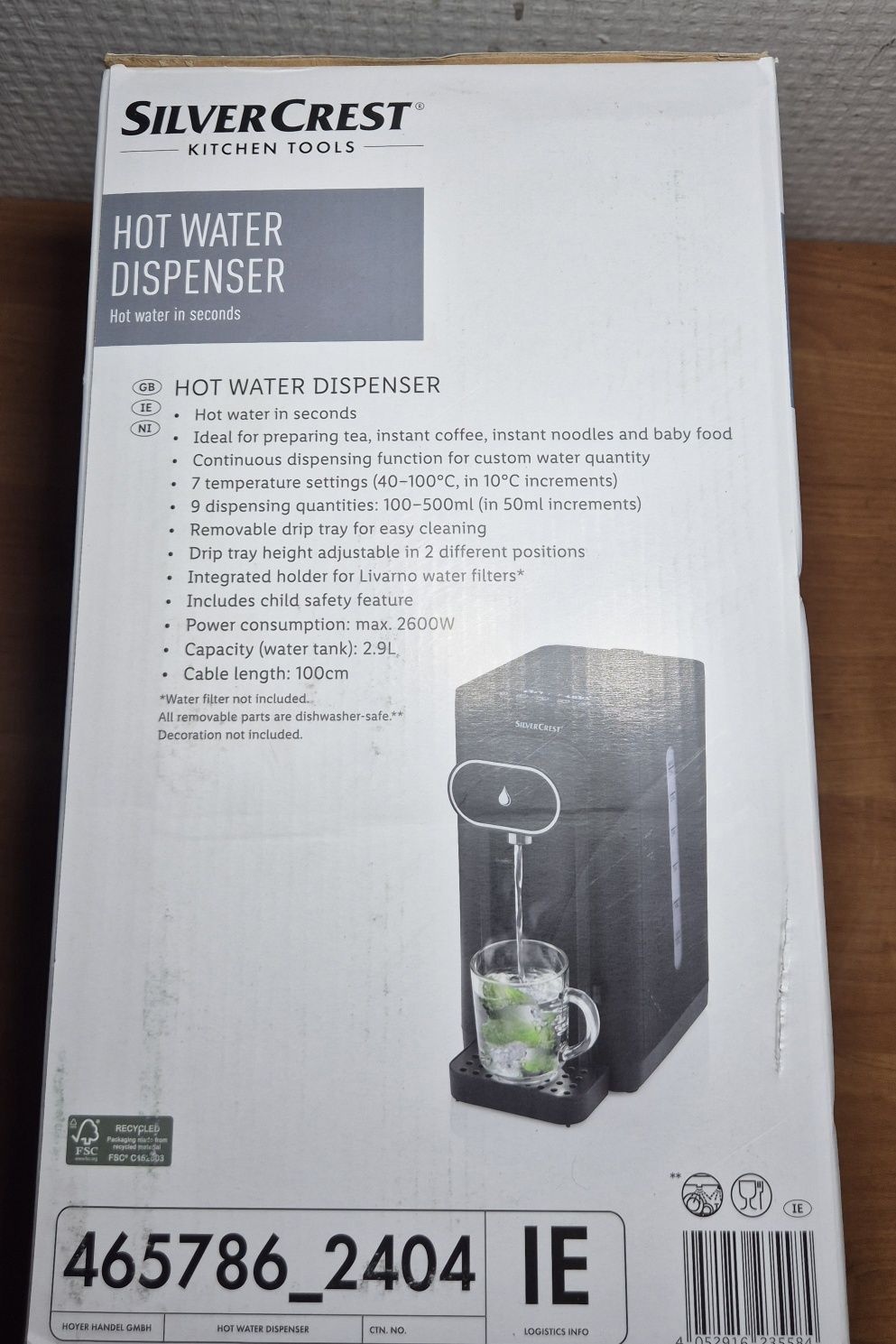 Dyspenser czajnik Solvercrest
