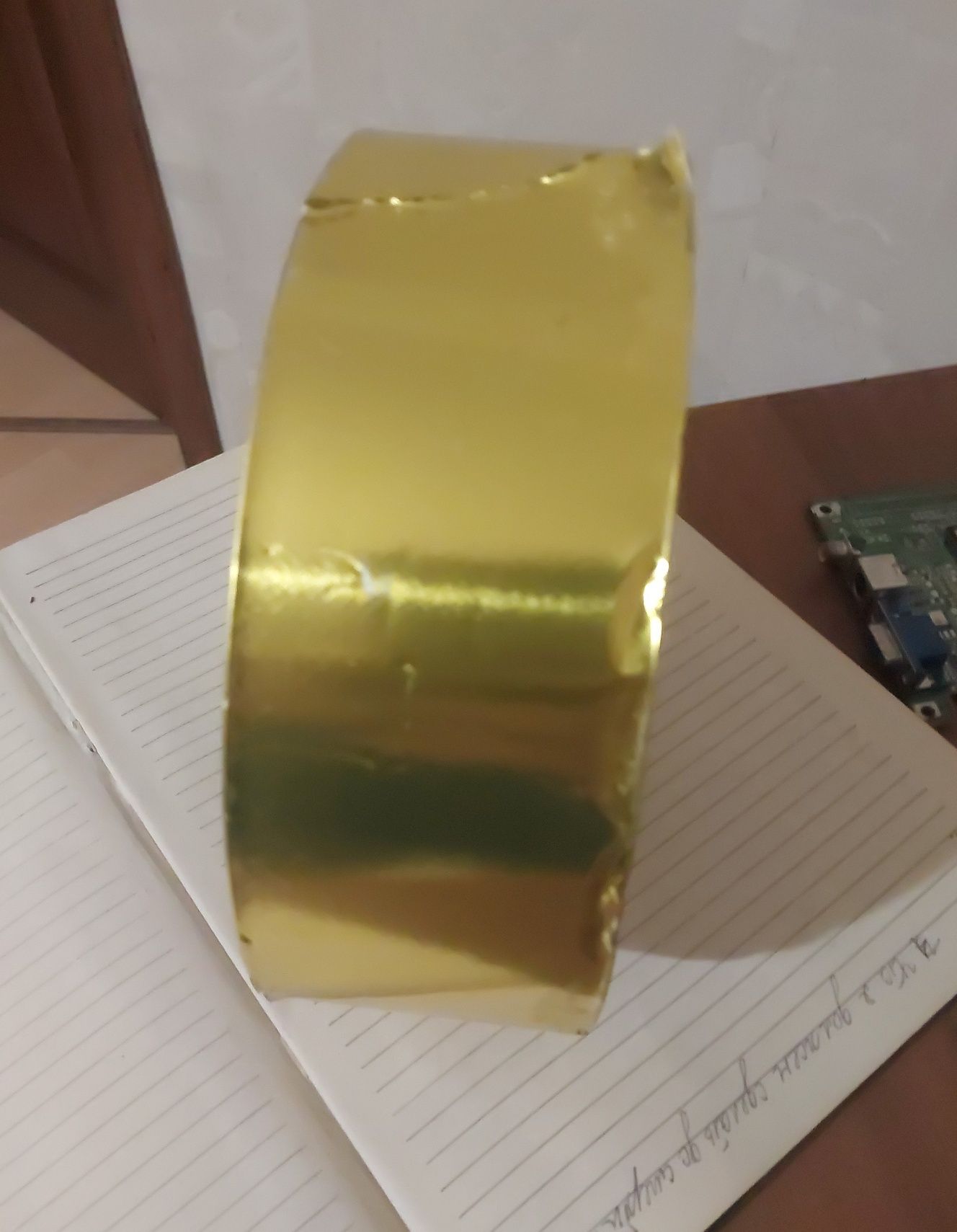 Фольга алюминиевая золото