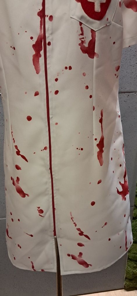 Strój przebranie kostium pielęgniarka zombie