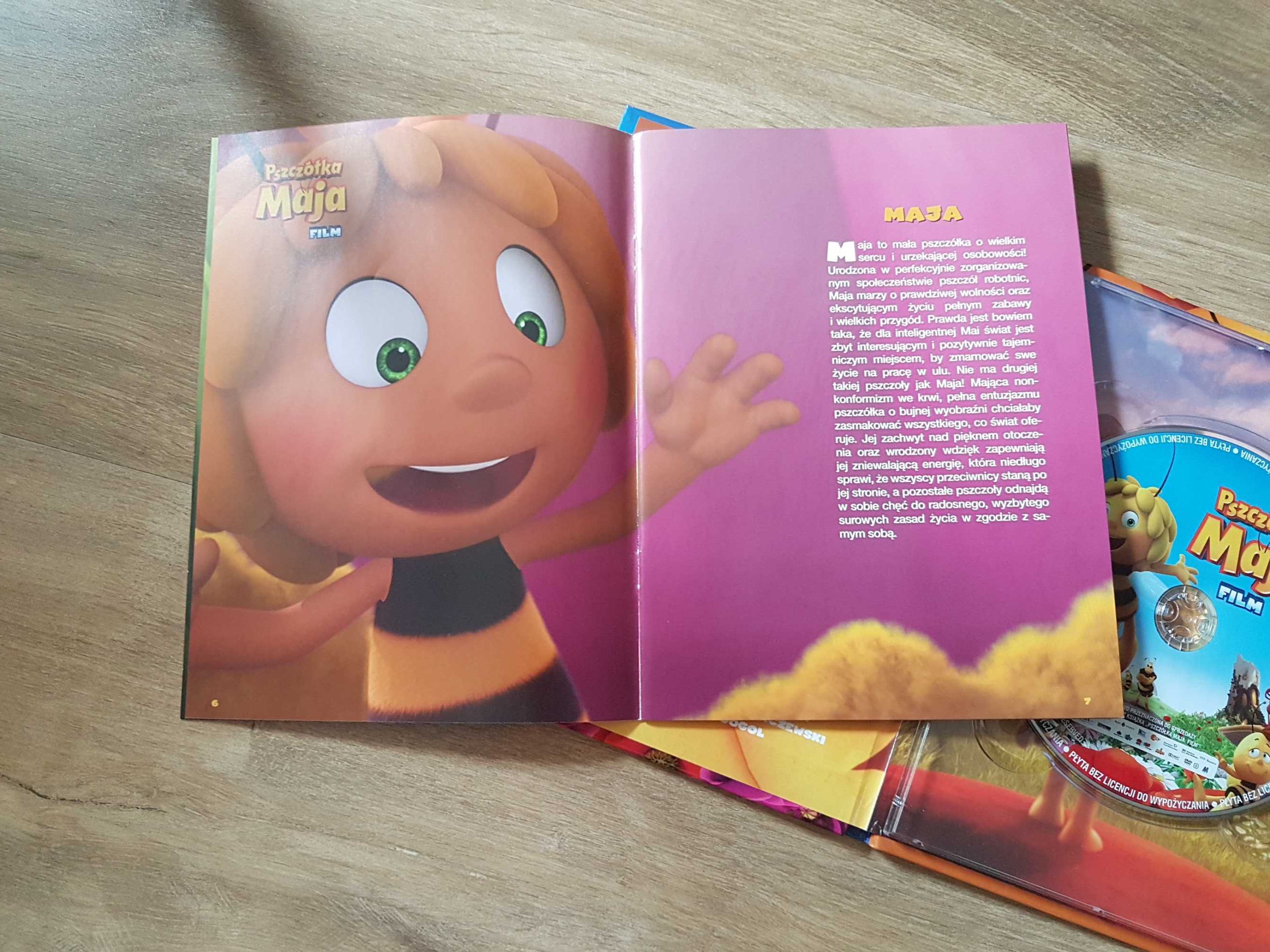 Bajka DVD Pszczółka Maja film wydanie książkowe Język polski dubbing