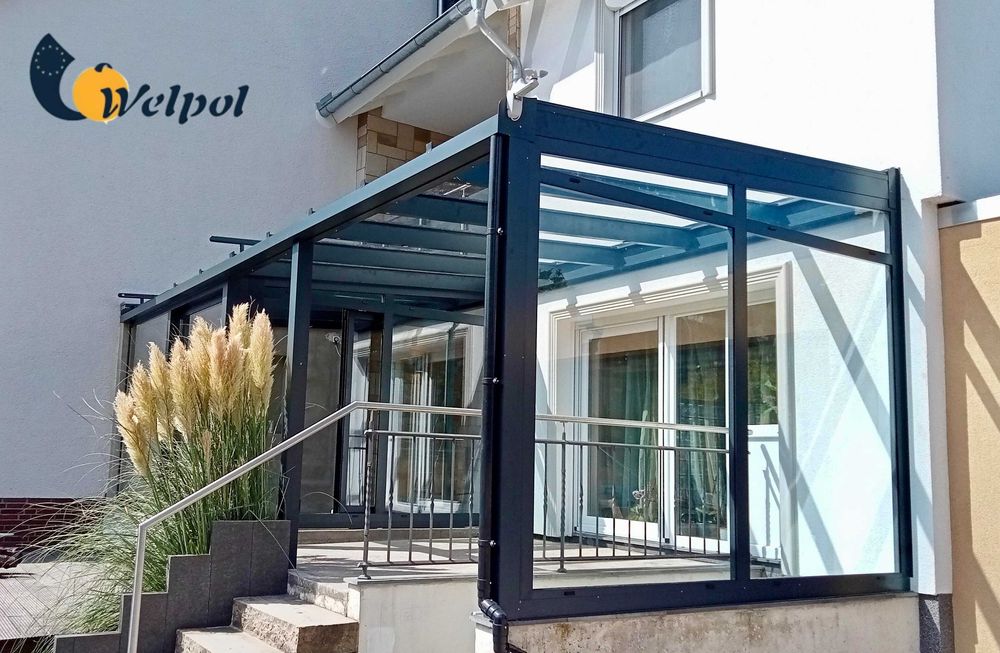 ogrody zimowe / zadaszenia tarasów /szklane zabudowy/ drzwi przesuwne