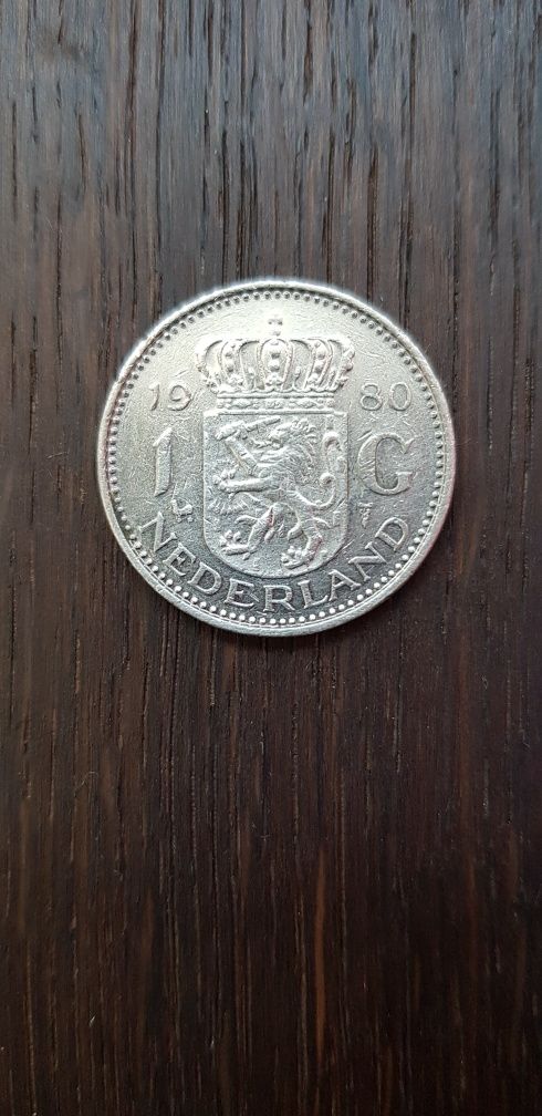 Moneta Holandia 1 gulden 1980r