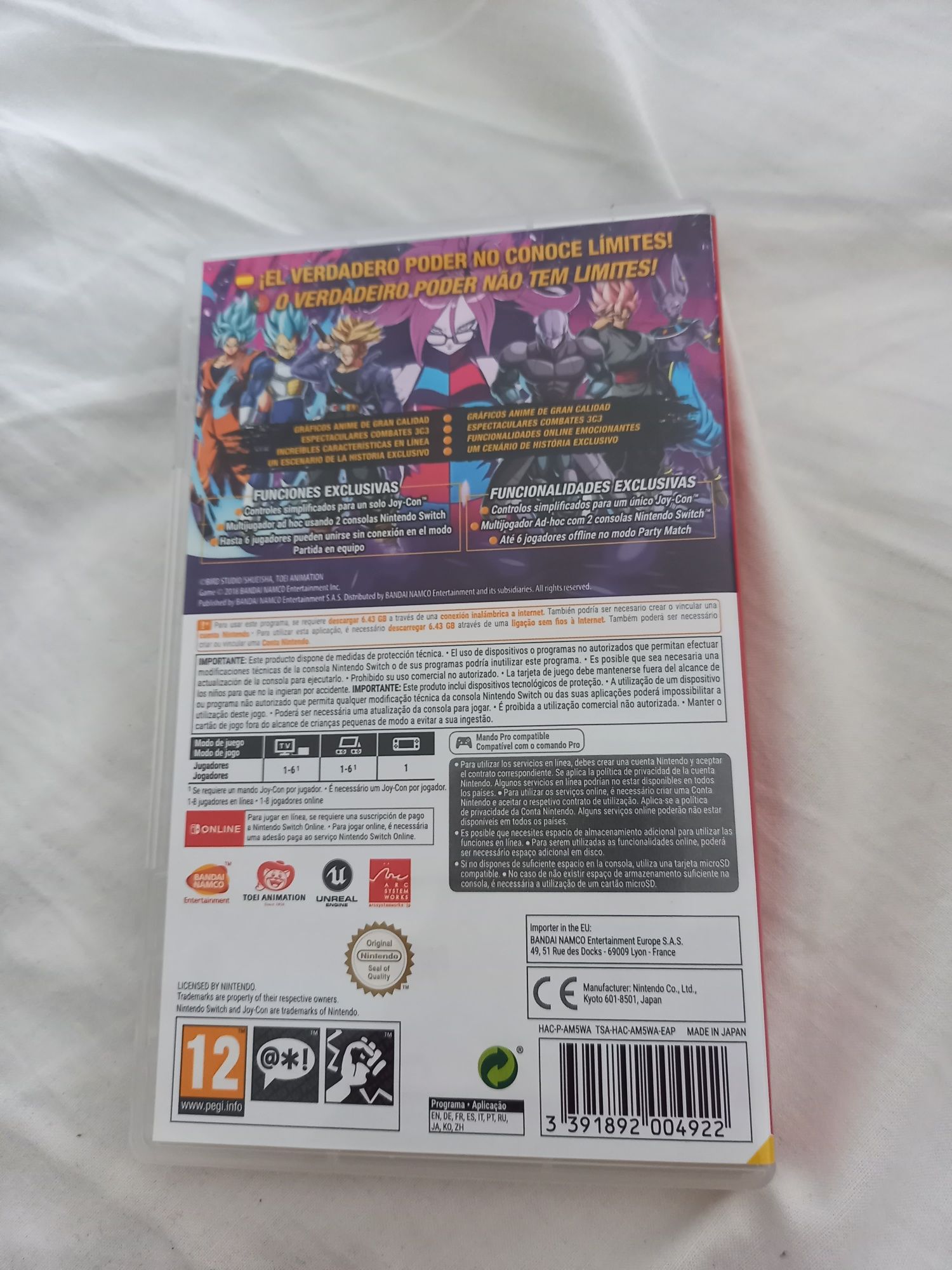 Dragonball fighter z Nintendo switch