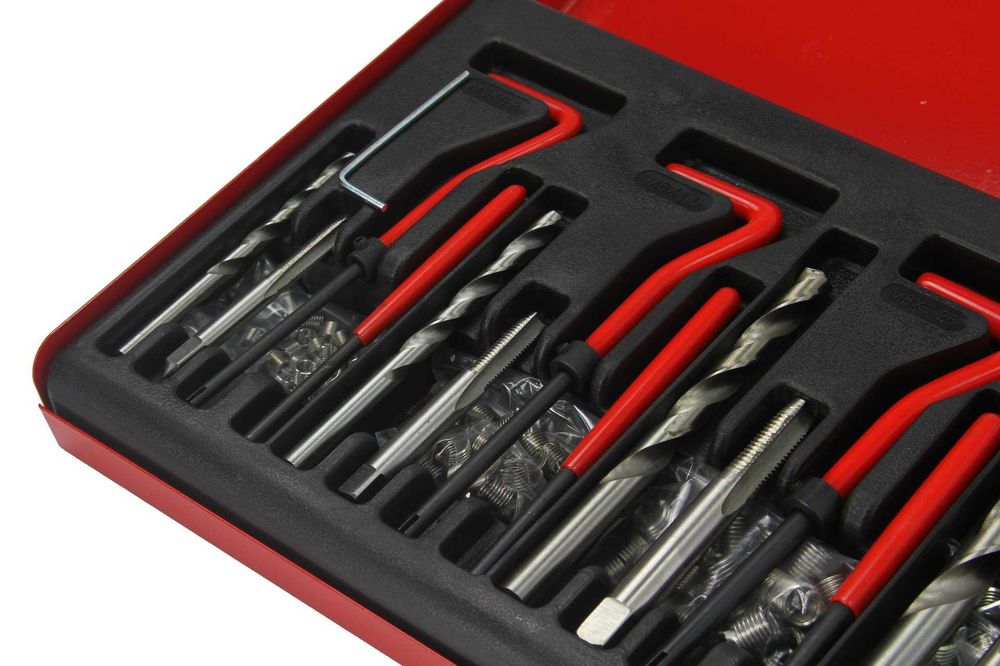 Набір для ремонту різьби 131шт, Набор ремонта резьбы Mar-pol M55882