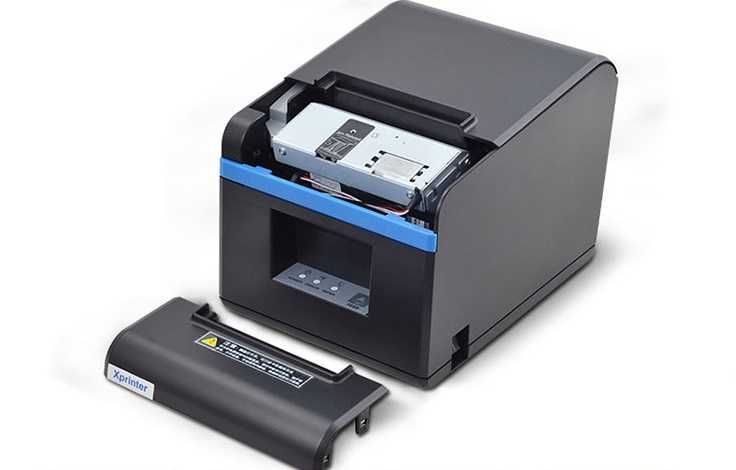 Принтер чеків з авто обрізом 80 мм Xprinter XP-А160ІІ USB/Lan Poster