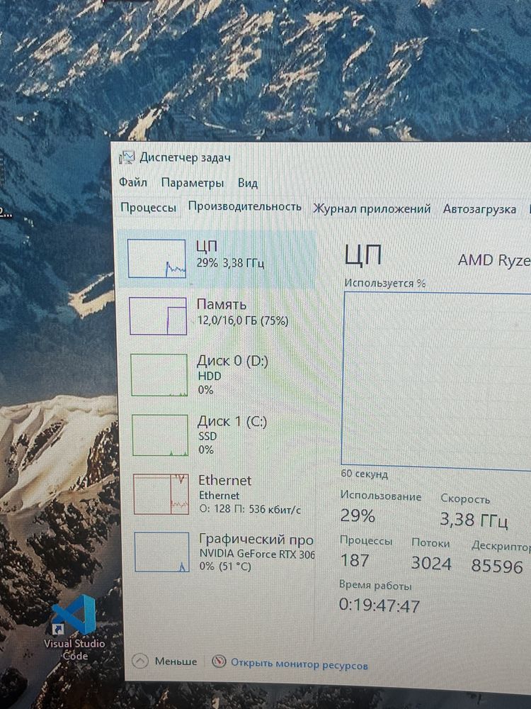 Игровой пк Rtx 3060 / Ryzen 7 2700