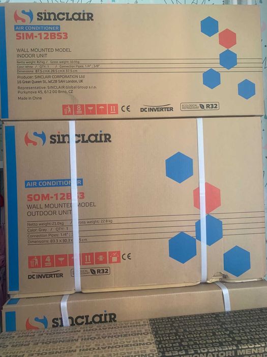 KLIMA Klimatyzator ścienny SINCLAIR SKY 3 3,2 kW WiFi OKAZJA Lato/Zima