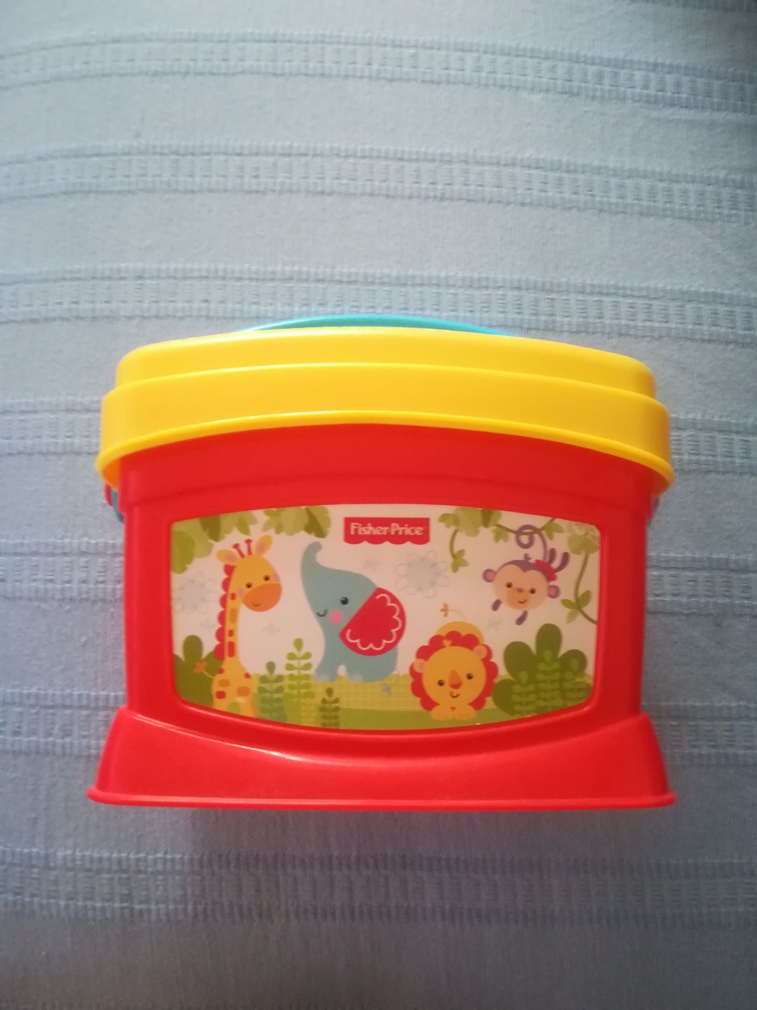 Balde Fisher Price "As primeiras cores e formas"