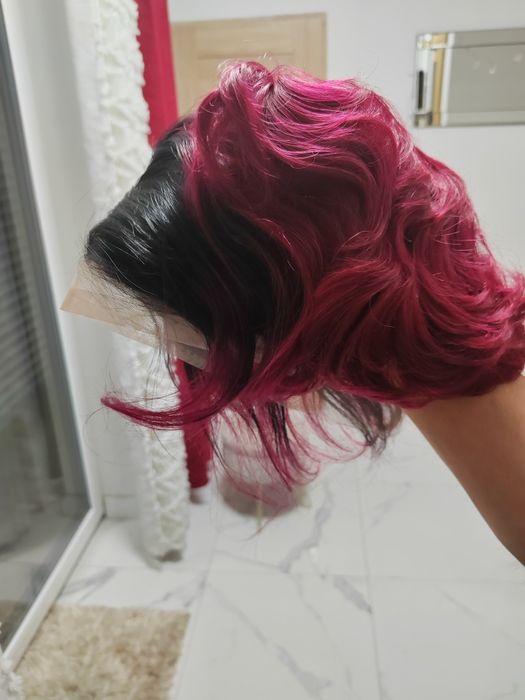 peruka lace frontal z naturalnych włosów