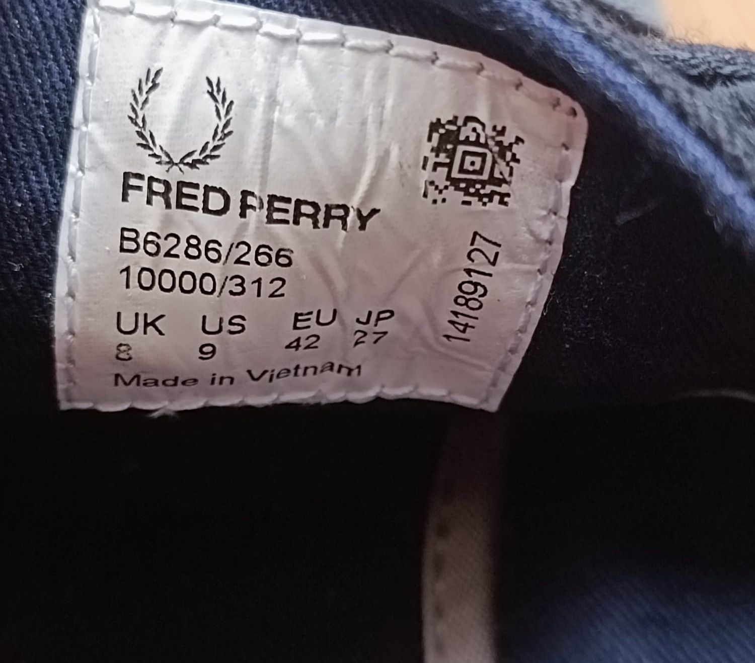 Trampki Fred Perry niebieskie 42