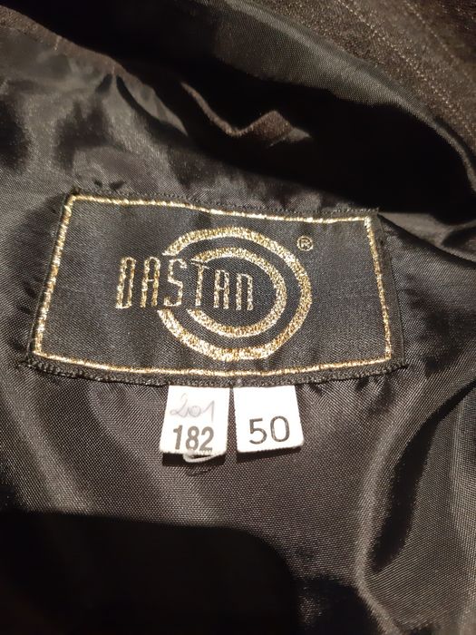 Marynarka 182cm 50 szara prążki męska elegant garnitur