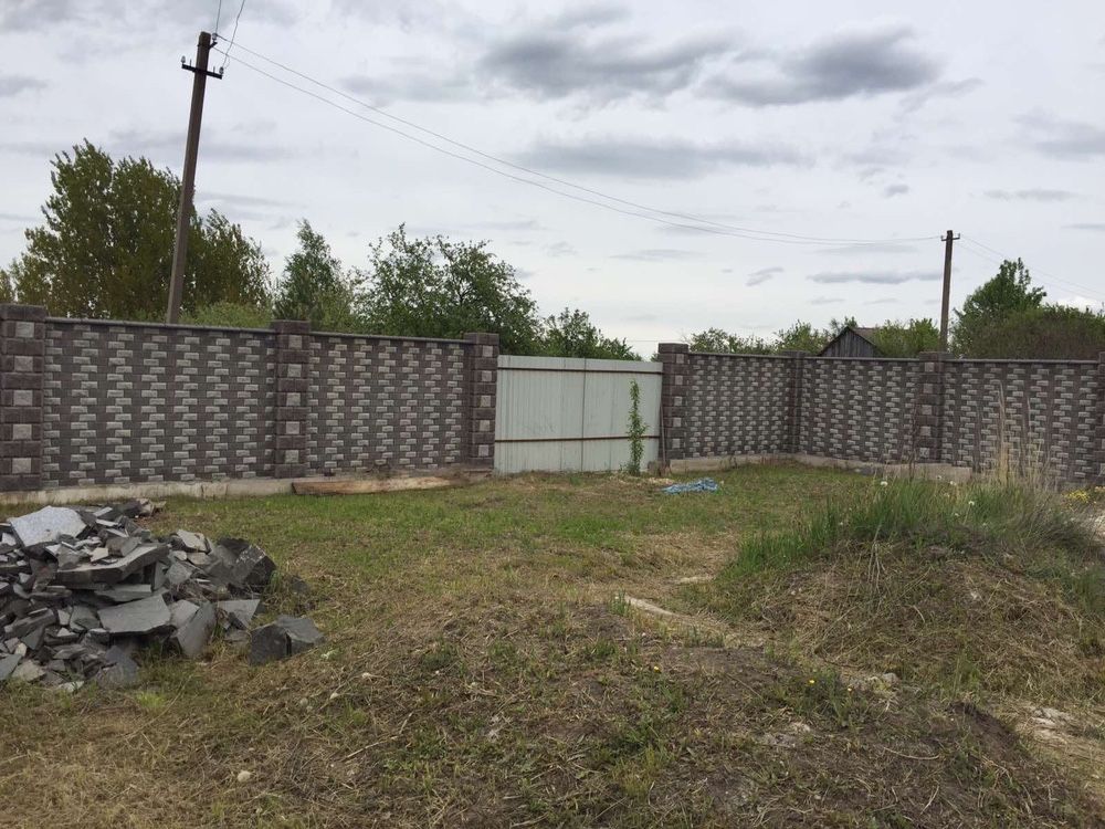 Участок с шикарным забором и фундаментом в Барашевском массиве Центр