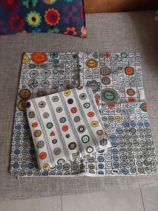 Poszewki ikea kolekcja poszewka boho guziki bawełna kropki vintage tkm