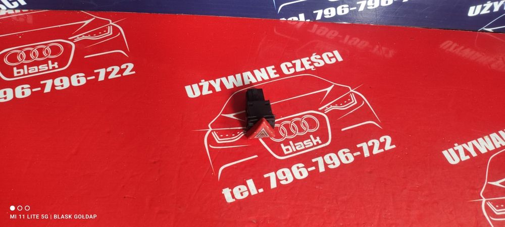 Włącznik Świateł Awaryjnych 6 Pinów  Audi A3 8P 1.6 3D 03 Blask Gołdap