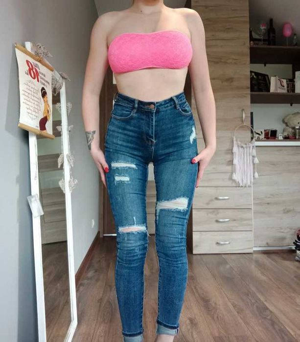 Nowe spodnie jeansy,r.S,controversy Laulia
