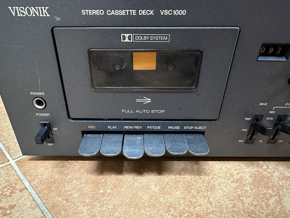 Magnetofon deck VISIONIK VSC 1000 Vintage lata 80-te