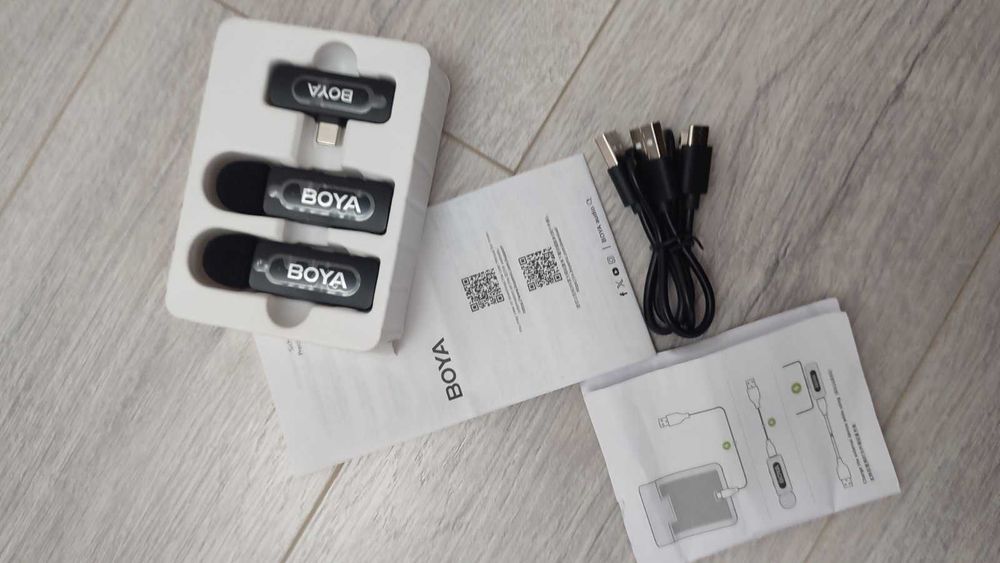 Професійний мікрофон Boya (BY-V20) usb-c, подвійний
