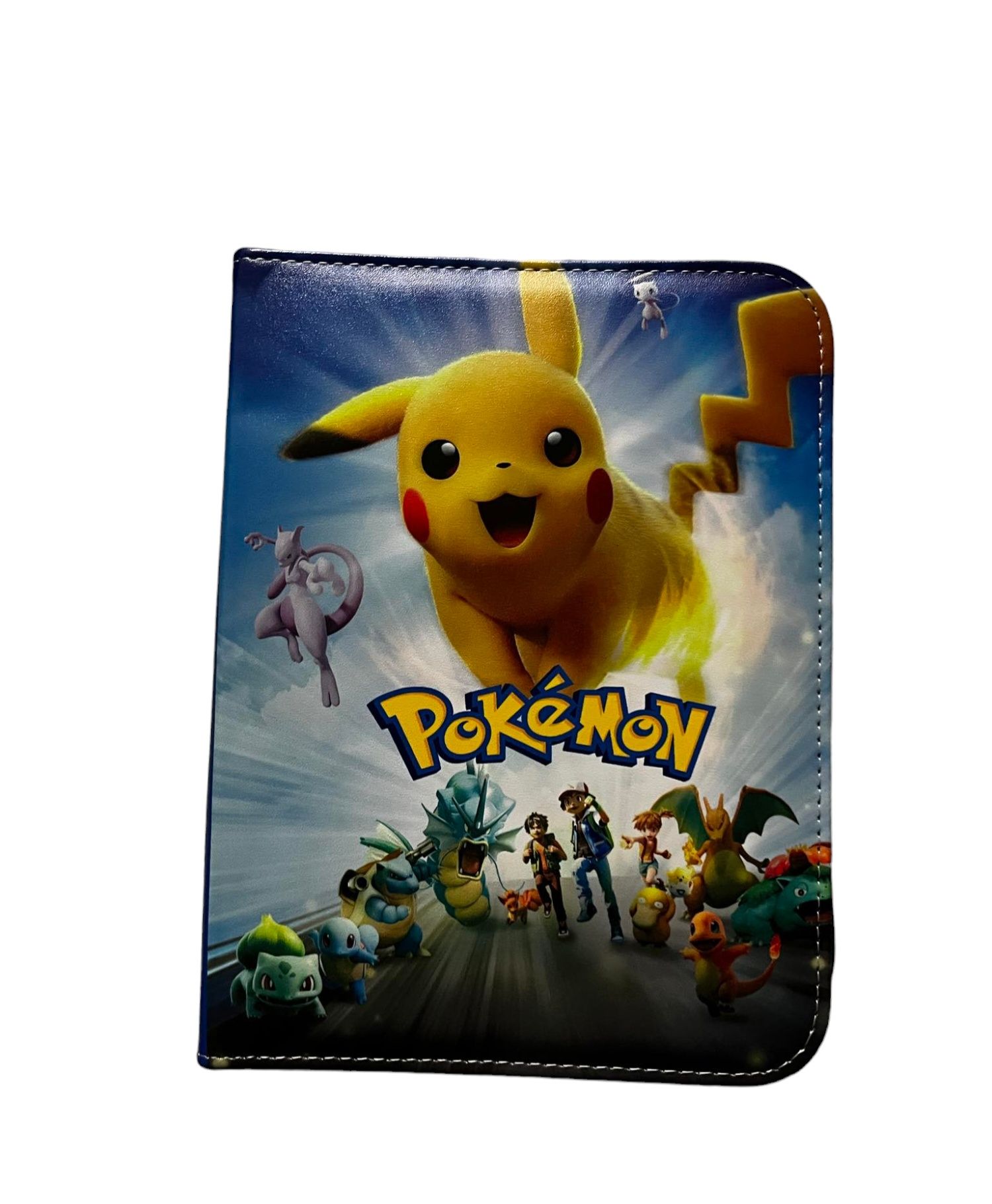 Skórzany klaser na karty pokemon