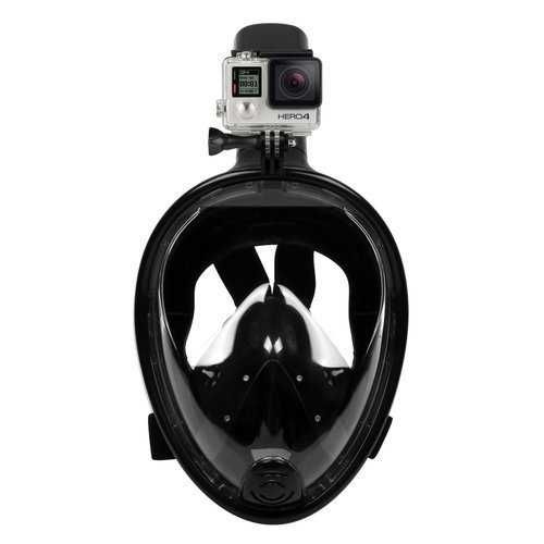 Maska do snorkowania pełnotwarzowa L/XL czarna TUR8002