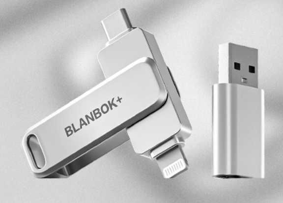 Pendrive BLANBOK 512 GB USB 3.0 Lightning/iPhone/iPad/Android/Windows