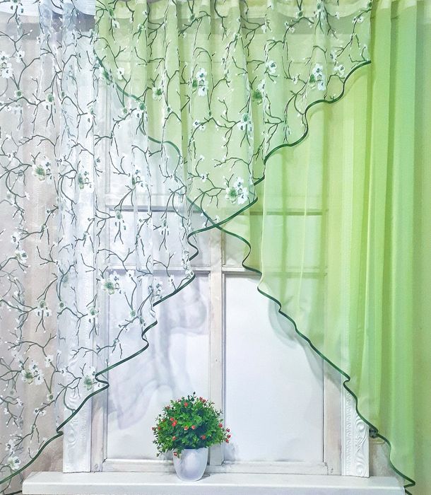 Готова тюль на кухню арка, ламбрекен ( вибір)